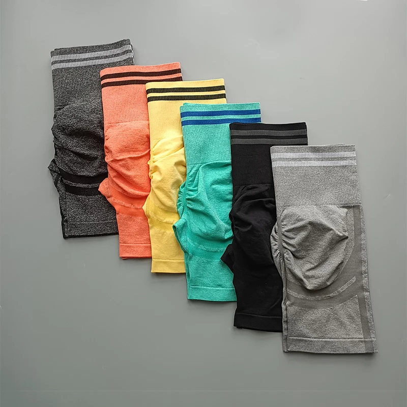 

High Quality Lifting Peach Butt Seamless Yoga Shorts For Women Gym Exercise Running High Waist Shorts Female