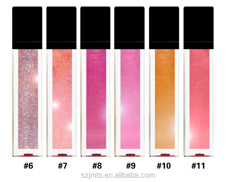 

Factory price private label new metallic pearl lip gloss makeup no logo vegan lip gloss long lasting cosmetics, 20 colors