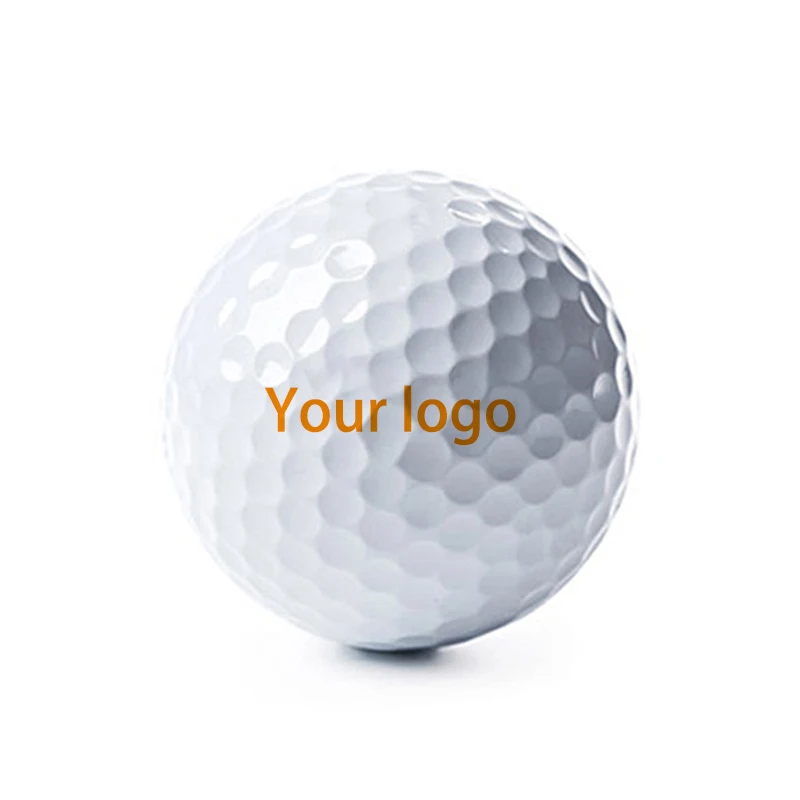 

2 layer custom logo bulk cheap golf practice ball white blank golf balls, Customized