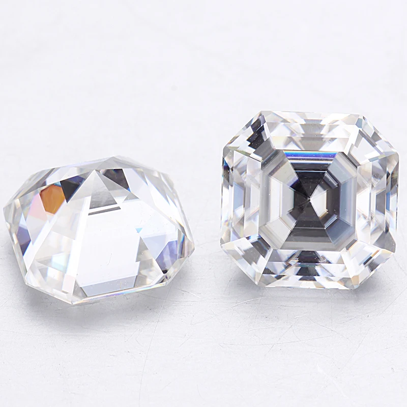 

Starsgem D color 8x8mm 3 carats moissanite Asscher cut diamond for ring setting