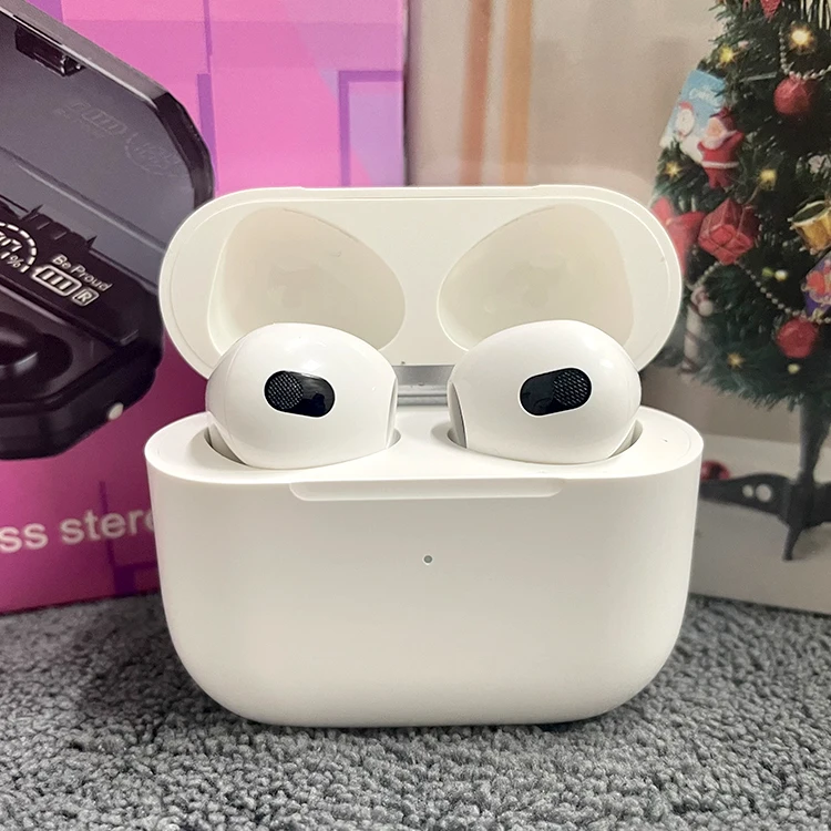 

2021Latest Airpodes 3rd Third-Generation TWS Wireless Earphone ANC Earbuds 1:1 Clone Air pro 4 GPS Rename Airoha chip Air 3 Pro