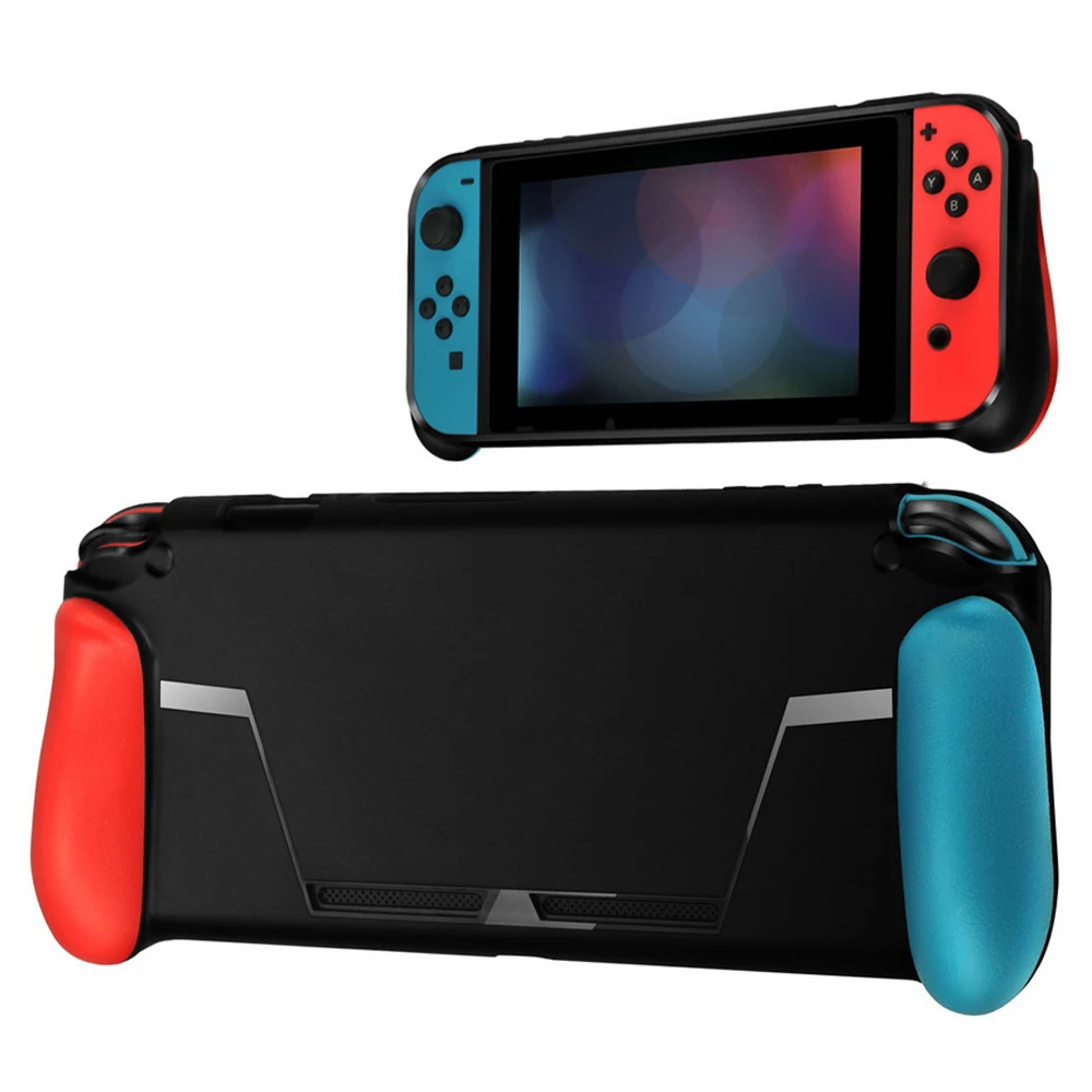 

TPU Case For Nintendo Switch Console Shell Cover Handle Grip Game Card Slot Case