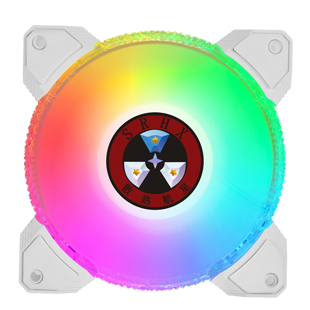 

Computer Case Diamond Ventiladores RGB Fan 120mm With Colorful Led Light For Gaming Case, Red, white, green, blue, ice blue, pink, multi color
