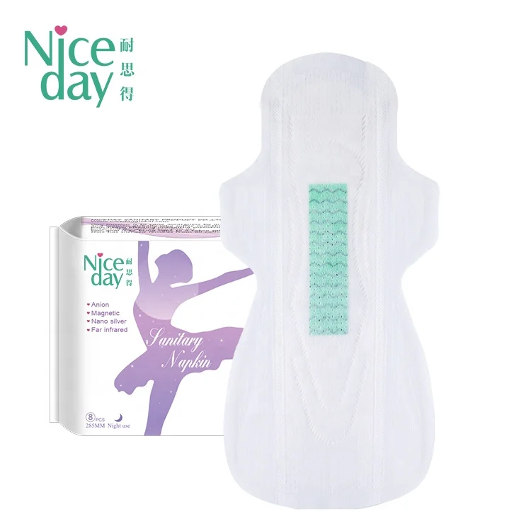 

Niceday Hot sale ladies negative anion sanitary pads absorbent sanitary napkin in stock