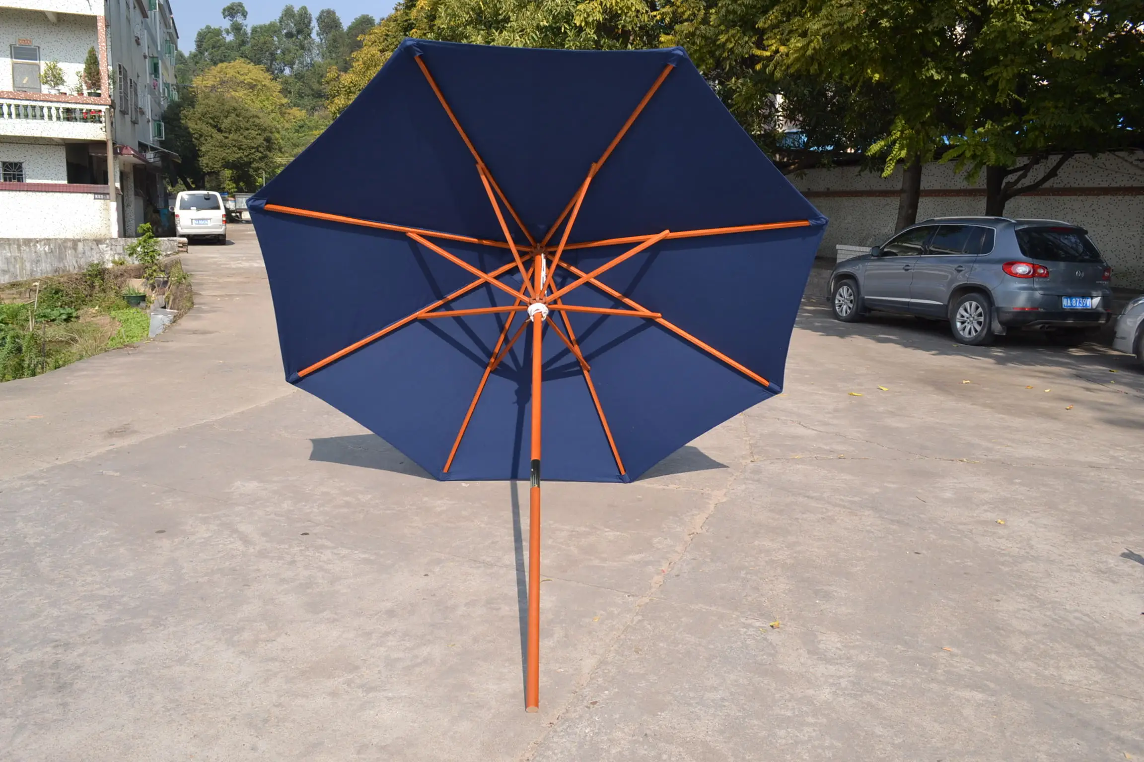 户外太阳伞花园防水天井伞木伞