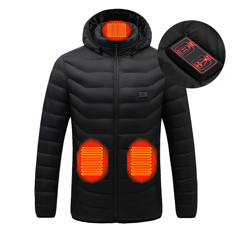 

EVERLAND OEM Chaquetas Windproof Breathable winter clothing outdoor jackets jaqueta de poliester Five parts men's heated jackets