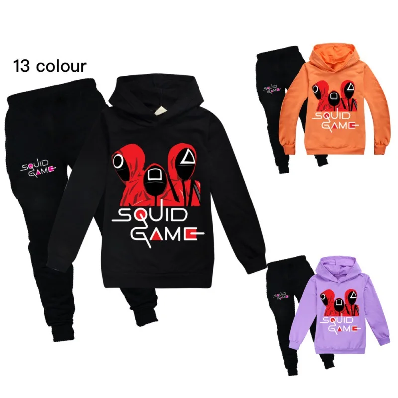 

Wholesale High Quality Autumn And Winter Bulk Squid Game Theme Hoodies, Multiple colour