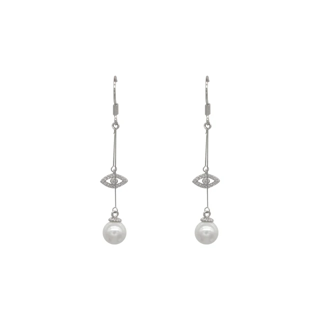 

fashion style silver ear drop pearl for women and girls