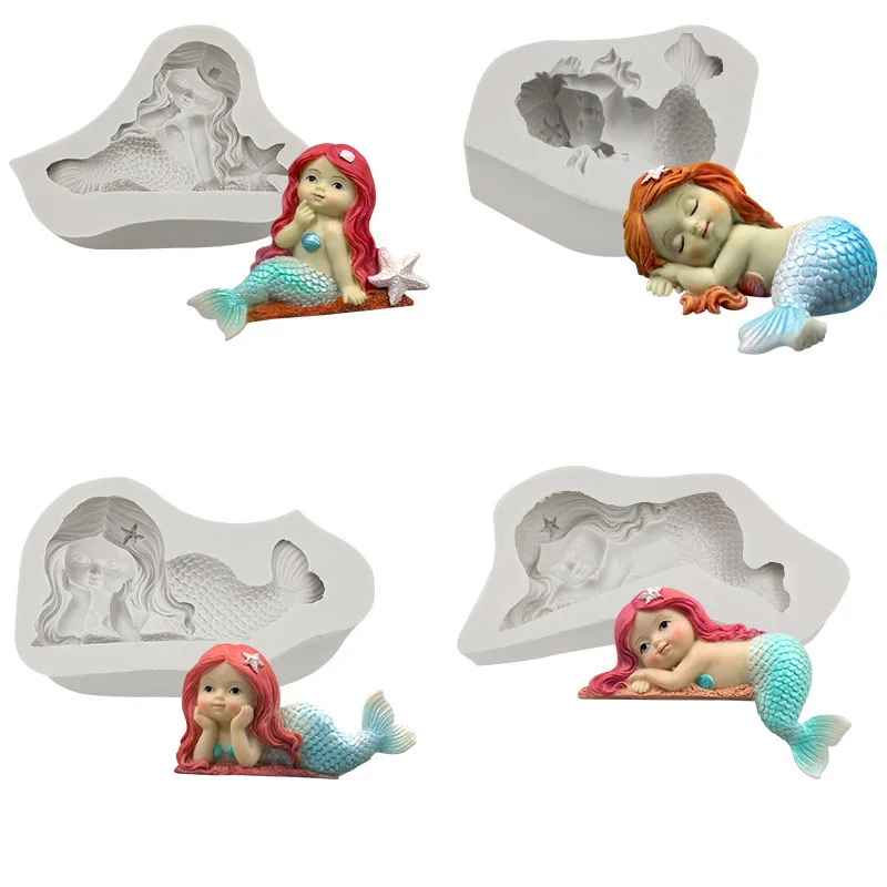 

Food Grade Silicone Mermaid Tail Mold Liquid Fondant Silicone Rubber To Make Mold DIY Soap Mold Silicone, White