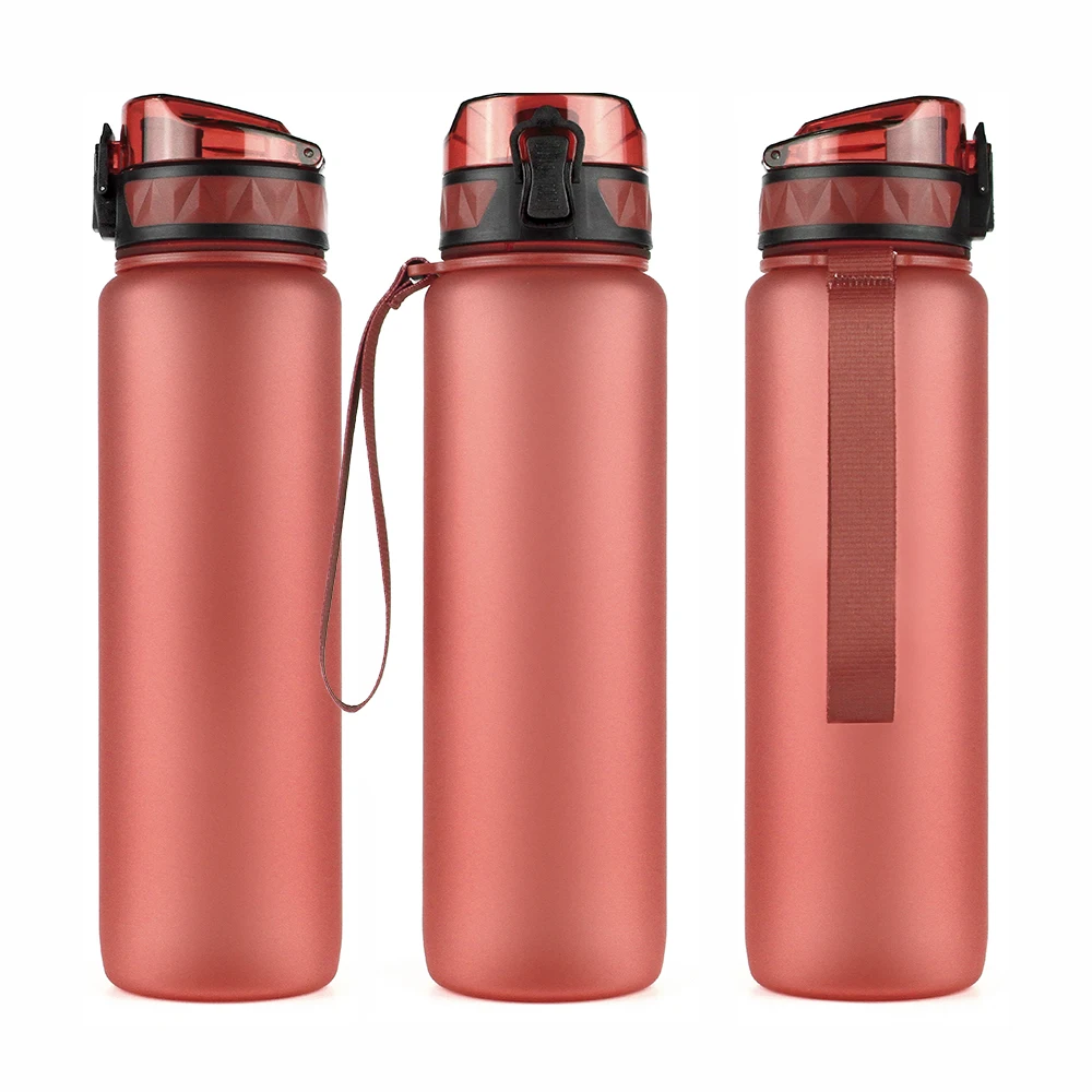 

Portable 34OZ BPA Free Wholesale Sports Water Bottle plastic bottle customized style with water level Tritan material