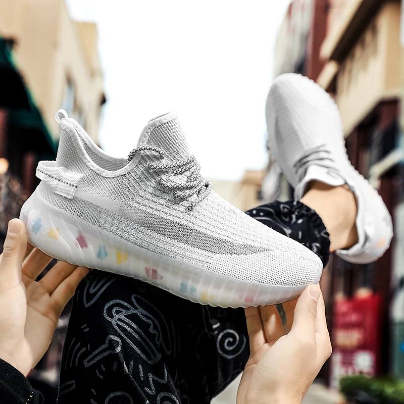 

Soft non-slip hot-selling walking style breathable slip-on rubber shoes men's and women's sports and leisure running shoes