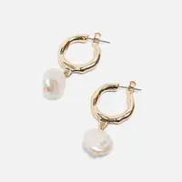 

Zooying irregular pearl earrings popular statement jewelry earrings