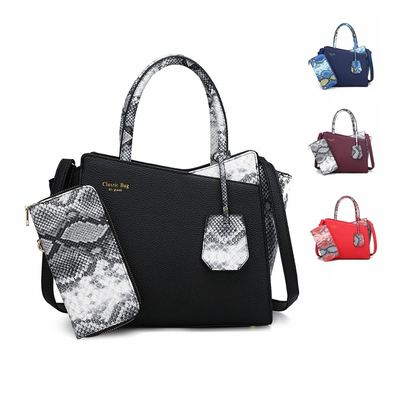 

New Snake Pattern Women's Bag Ladies Handbag Shoulder Messenger Bag Mother-and-child Bag