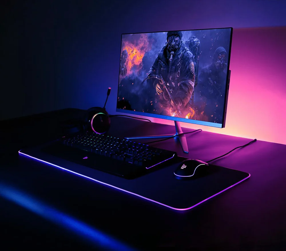 

Stock RGB Mouse Pad Large Non Slip Rubber LED Mouse Pad, Led, rgb