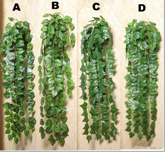 

2018 new style 95cm artificial wall hanging plants for vertical wall decoration, Green