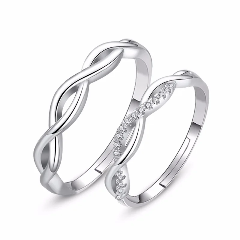 

Fashion Rings For Lover Free Size In Silver Color Wholesale Price Wedding Rings Accept Small Order Cheap Crystal Jewelry