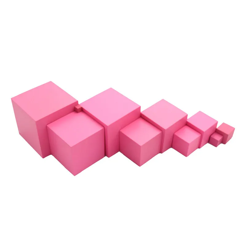 Montessori Family Package Pink Tower Cylinder Blocks Kids Developmental Toys 