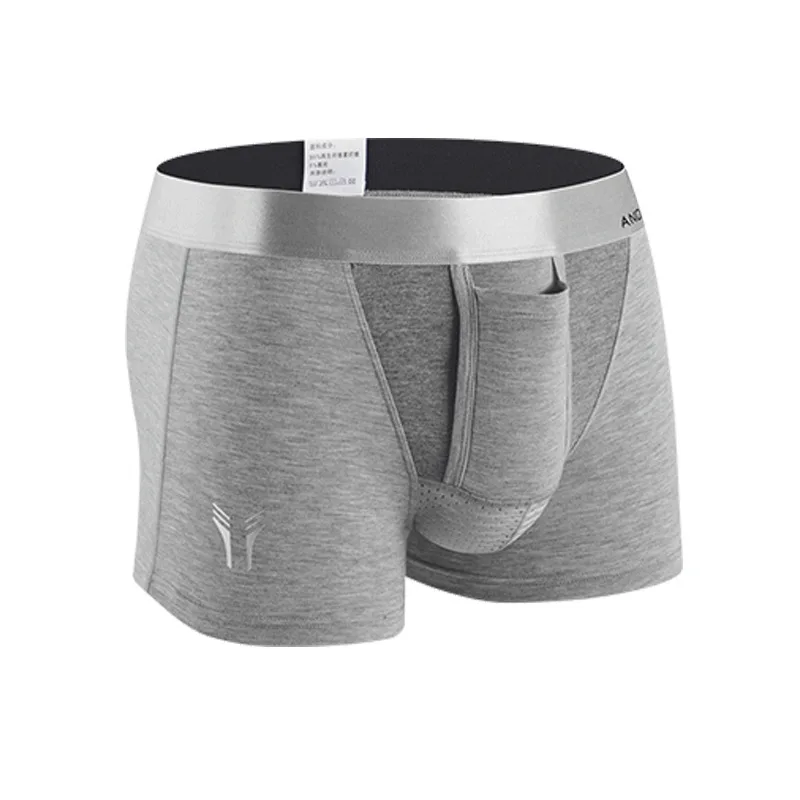 

New Arrival Gun Egg Separate Breathable Graphere Sexy Mens Tight Boxer Brief Underwear