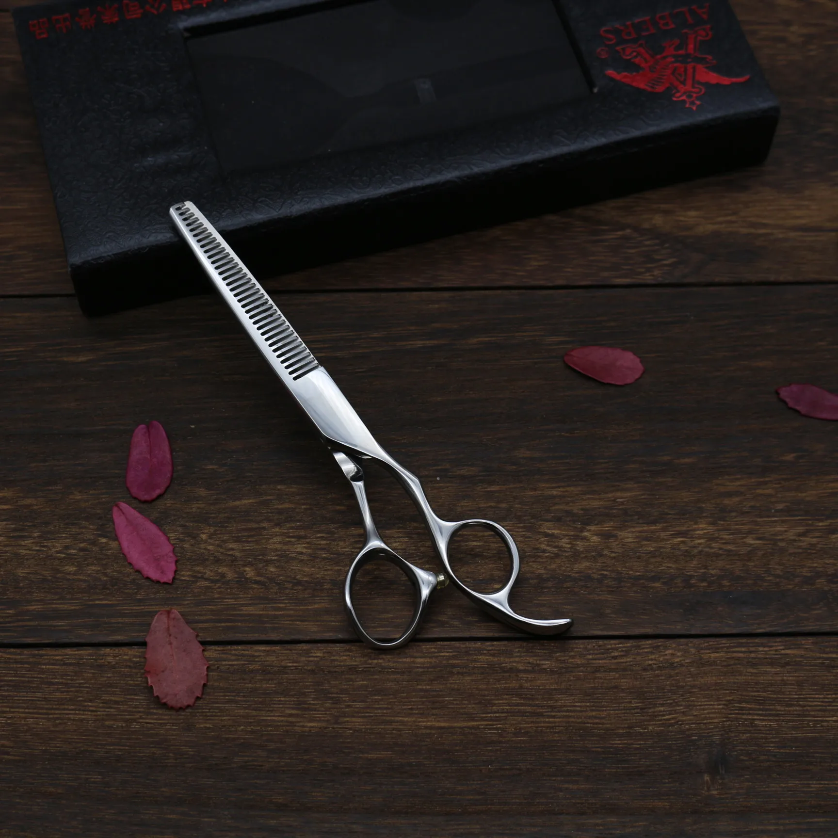 

Hot selling high quality and durable small customised steel handle hair cutting professional scissors, Silver