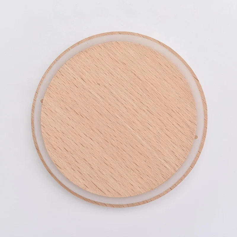 Custom wooden lids for candle container wholesale