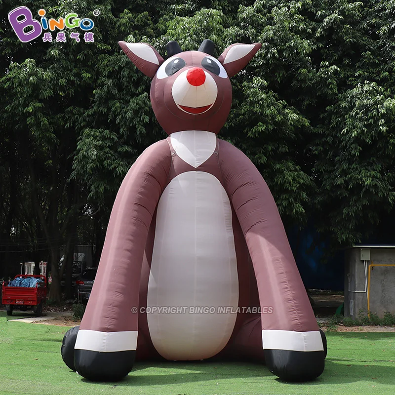 

Customized 6mH / 20ft Inflatable Christmas Deer For Decoration Giant Airblown Reindeer Balloon - BG-C0599, Customized color