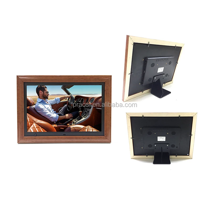Pros 15 Inch Digital Picture Frame Wooden Digital Photo Frame Hd