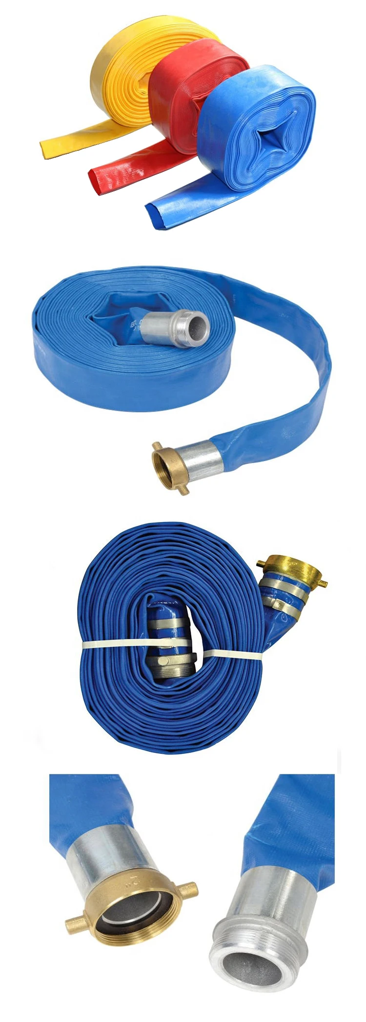 Longlasting High Pressure 6 Inch Garden Pvc Flexible Irrigation Lay