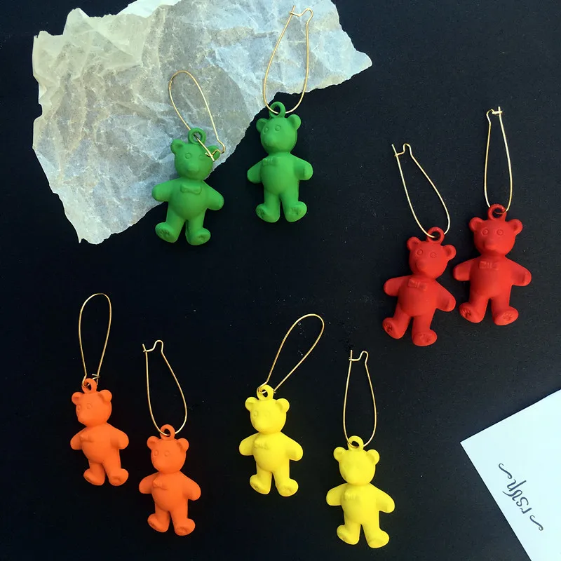 

Simple Personality Funny Gummy Bear Earrings For Girl