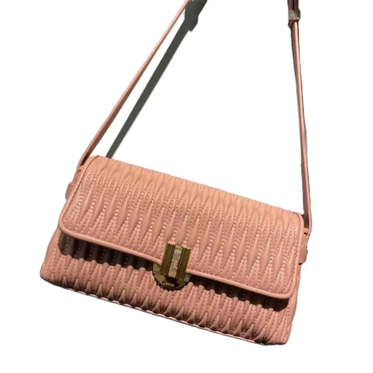 

2021 trending purses female fold crossbody Shoulder Bag Luxury Chain Bag PU leather Handbags For Women messenger bag