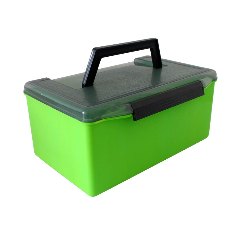 

Fishing tackle boxes can storage of different lengths of bait fishing box tackle case, Red,orange,clear,green,blue