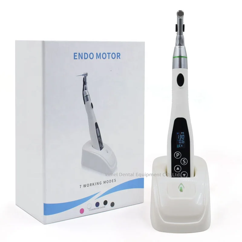 Wireless Dental Endodontic Endo Motor Treatment LED 16:1 Reduction Contra Angle Endo for Root Canal Treatment