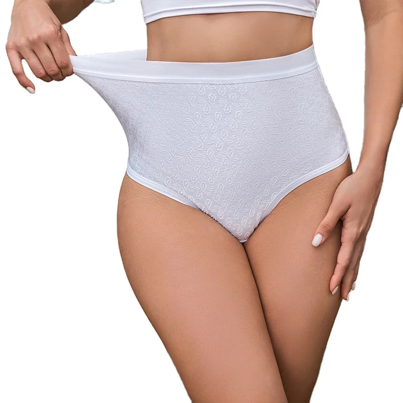 Ropa Interior Para Mujer Women's High Waisted Cotton Brief Ladies Soft Full Ladies Underwear Panties With Discount
