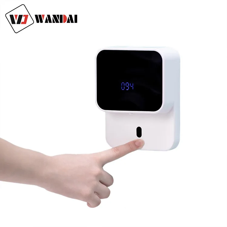 

New hot style simple contactless wall-mounted automatic soap dispensers, wall-mounted, suitable for hotels, offices, schools, ki, White