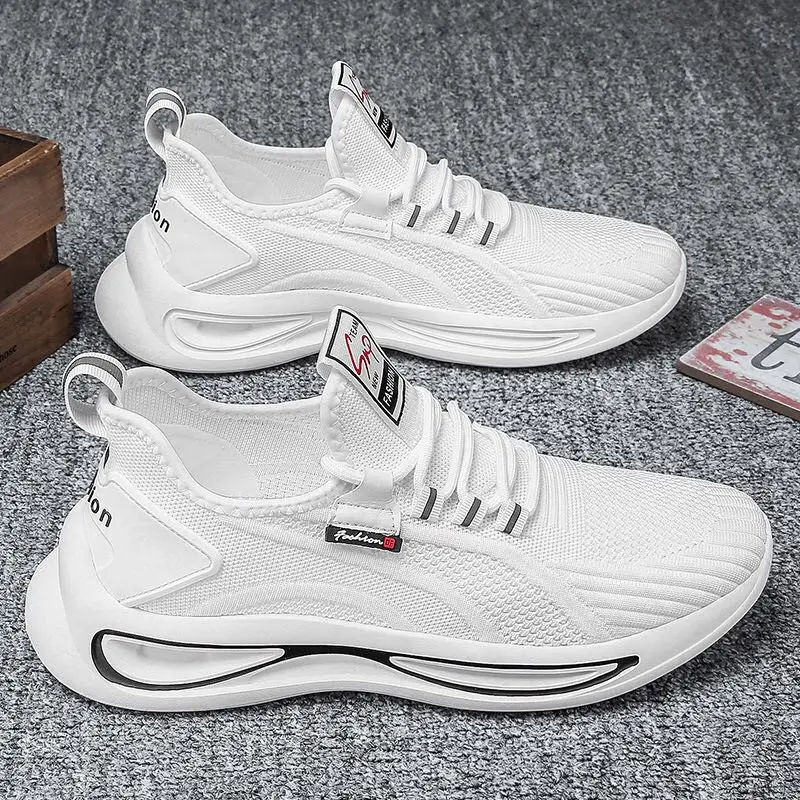 

China Custom Brand Black And White Men Sneaker Running Air Cushion Men Sport Shoes, Picture color