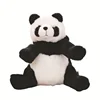 Panda backpack children's backpack cross-border generation cartoon plush toys can be a birthday gift can be customized Logo