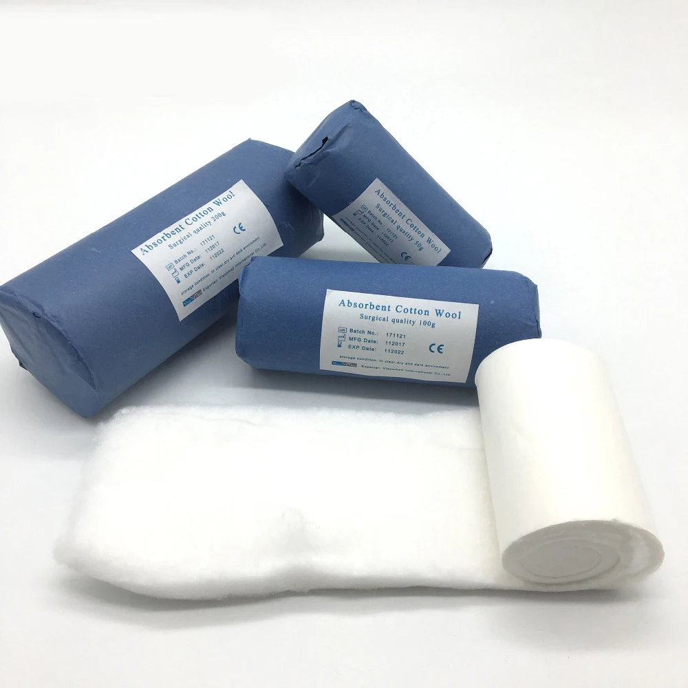 100% Cotton Medical High Absorbency Cotton Wool Roll