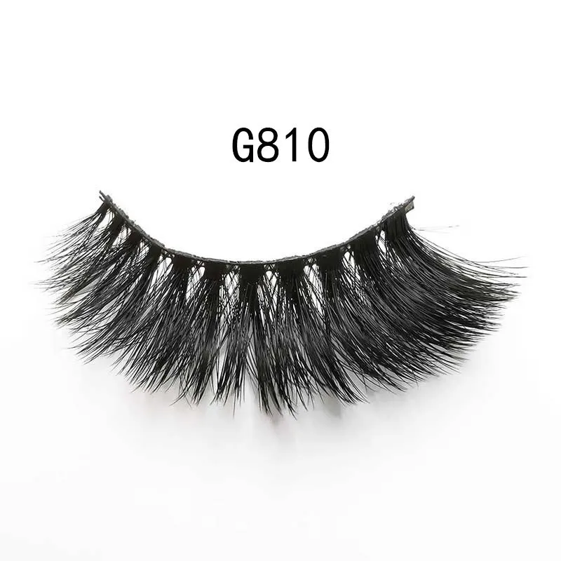 

fluffy long eyelashes natural eye makeup tools 5 pairs Multipack 3D soft mink hair handmade false eyelashes packaging