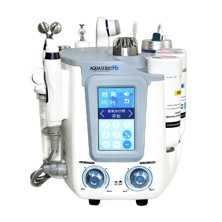 6in1 Korea aquasure H2 O2 Hydro Dermabrasion Facial Peel for Spa deep clean oxygen bubble aqua beauty machine