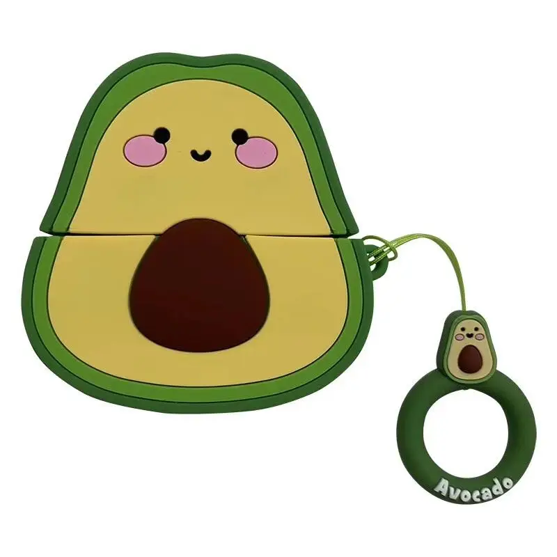 

3d cartoon Waterproof silicone for airpod case avocado for airpods pro case avocado for airpods case