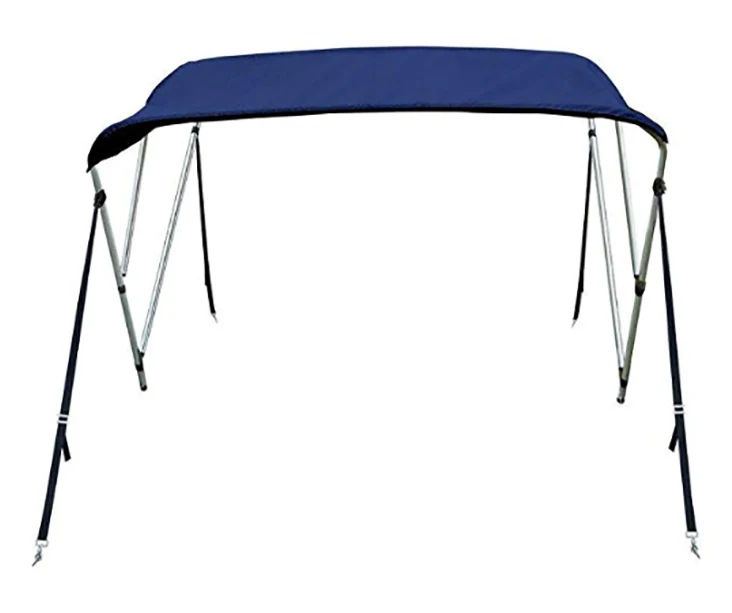 
Artificial hand bending aluminum 3 Bow Bimini Top Boat Cover with Rear Support Pole and Straps, Storage Boot 