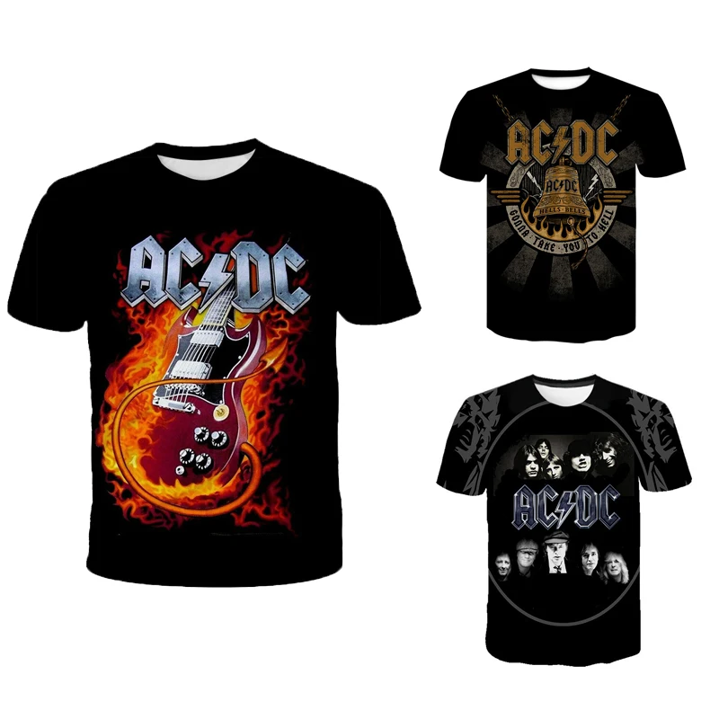 

Custom digital printing round neck men's T-shirt rock band t-shirts