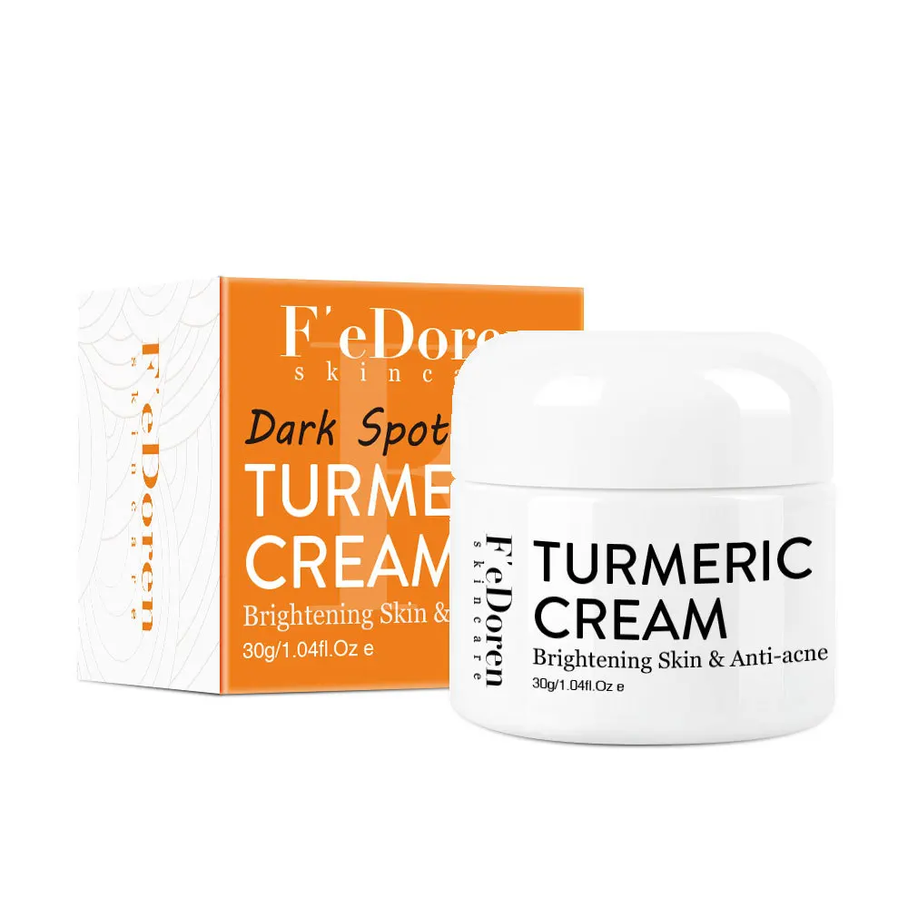 

New arrival 30g organic turmeric cream dark spot treatment natural brightening skin face cream for oil control&anti-acne