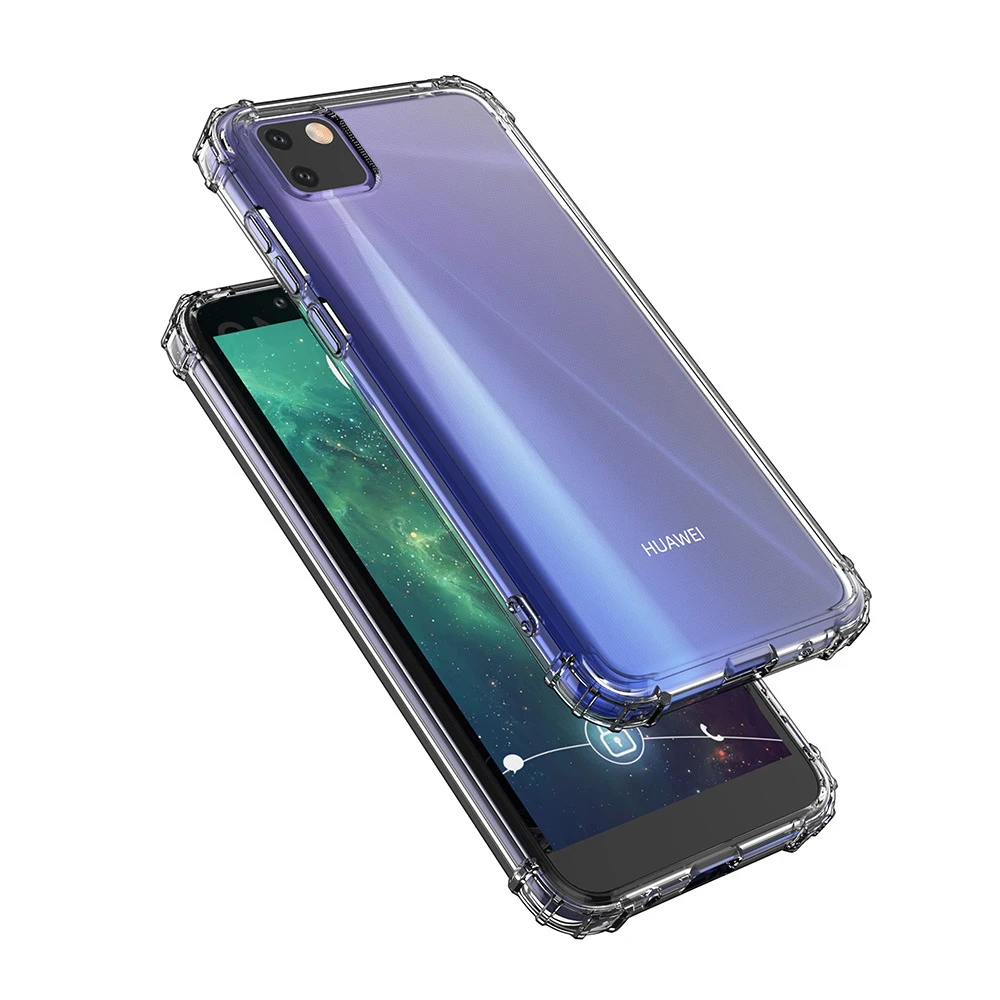 防震角落保险杠透明 tpu 凝胶软套华为 y5p