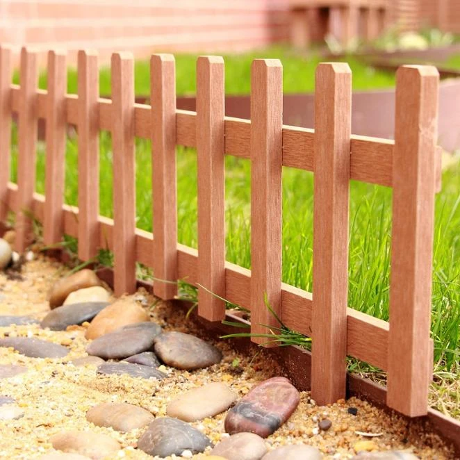 

Amazon solid wood anticorrosive fence for outdoor garden, Wood color