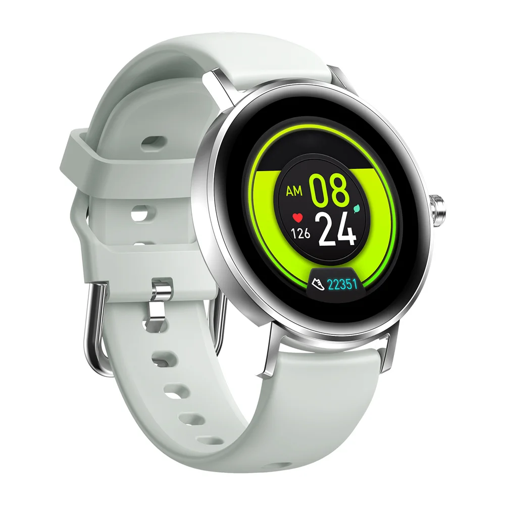 

2021 NEW design round Wireless Charging Full Touch Screen Gear Smartwatch for Women Android Smart Watch