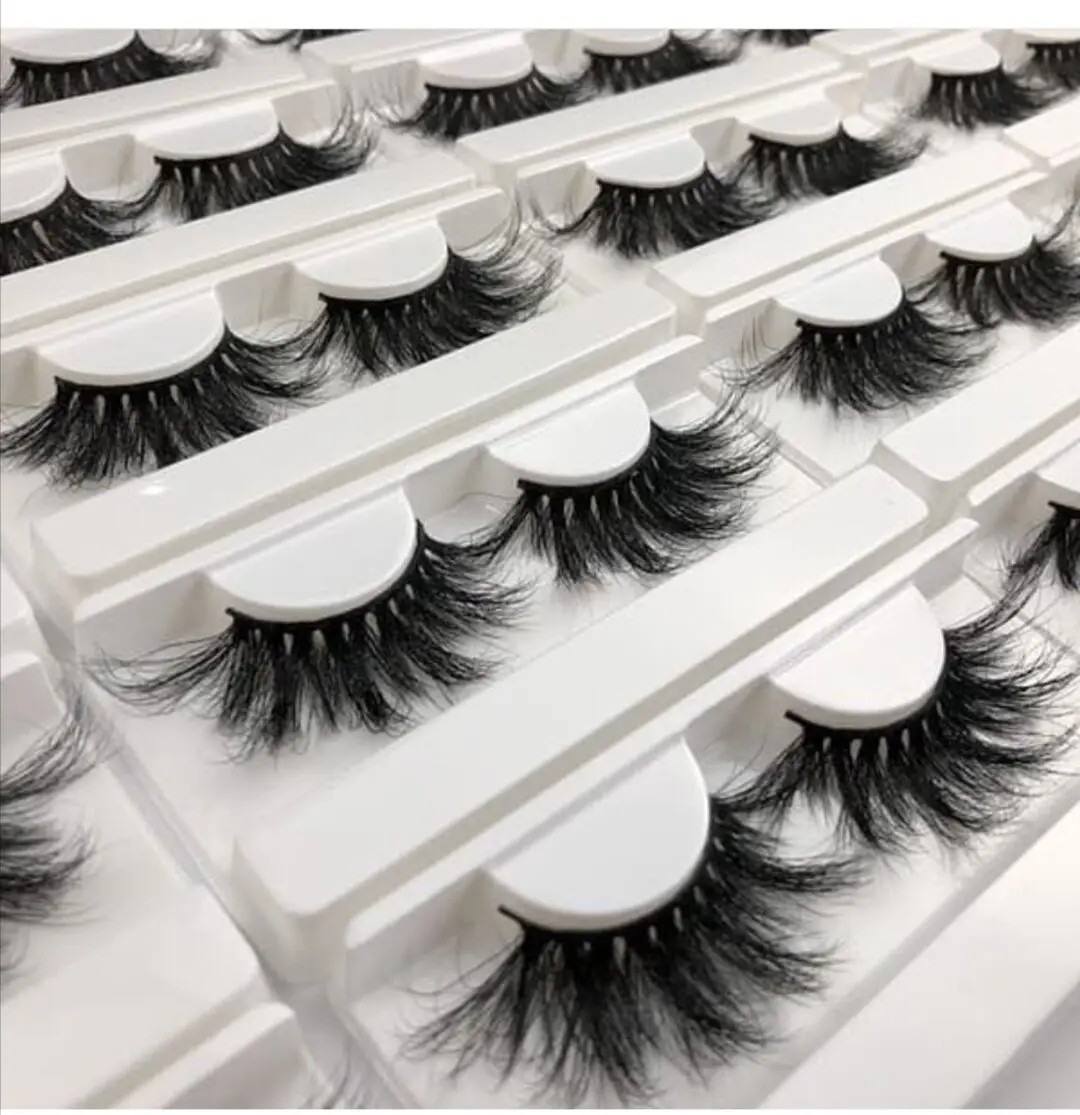 

New Style Fashion Luxury Eyelash Dramatic Popular 3D 25MM False Eye Lashes Crisscross Mink Eyelashes