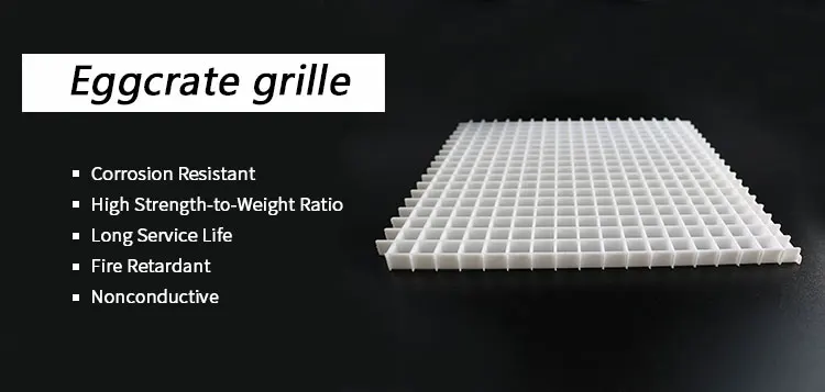 Plastic Egg Crate Grille Core Eggcrate Grille Cell White Black China ...