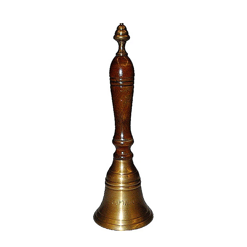 

Home Collection Table Decor Luxury Pieces Ornament Classic Antique Retro Brass Desk Bells Office Call Bell, Gold