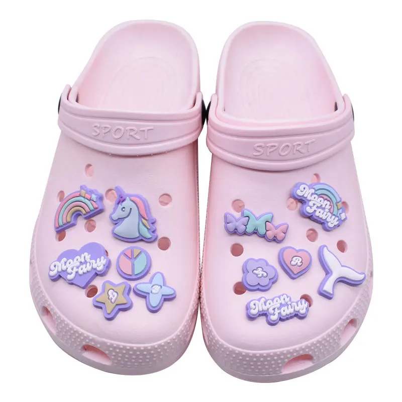 

2022 wholesale custom logo design shoe lace croc charms clog pvc soft Shoe decoration As a gift for the child