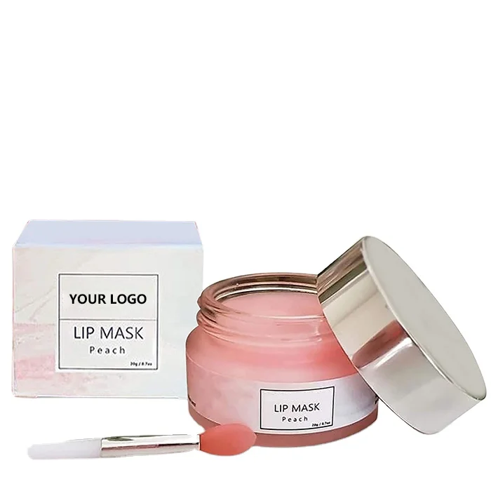 

OEM custom hydrating moisturizing collagen booster pink lip sleeping mask